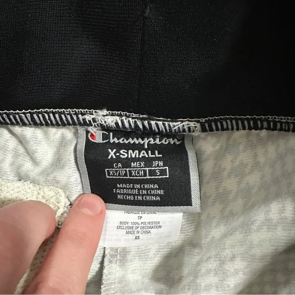 Champion‎ Women's Slim Track Sweatpants Joggers in Black/Exploded Houndstooth XS
